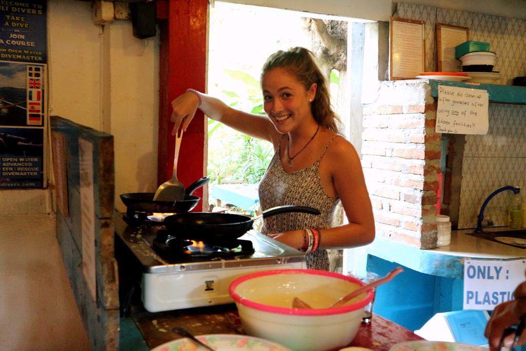 Gili La Boheme Vandrerhjem Gili Trawangan Eksteriør bilde